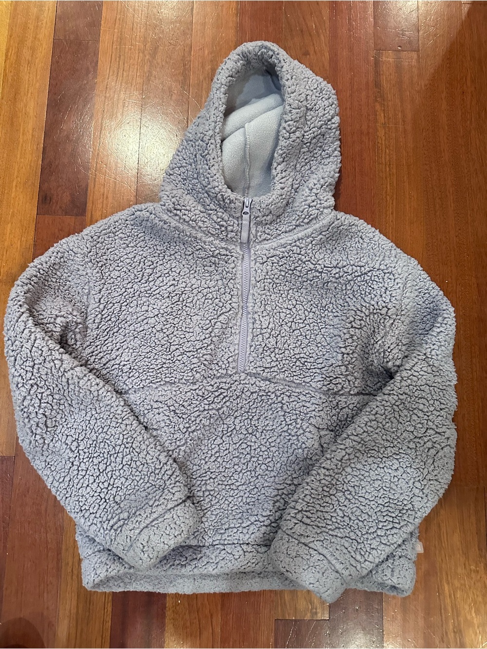 Mondetta Light purple Sherpa Half-Zip Hoodie Kids Size L 14